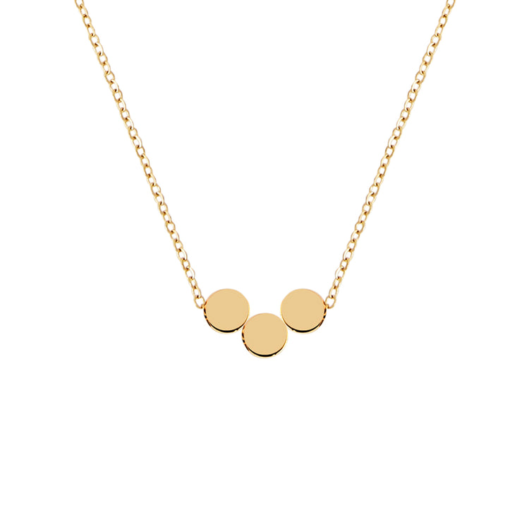 Multiple Initial Necklace gold