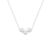 Multiple Initial Necklace Silver