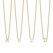 small gold letter necklaces