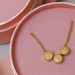 Engraved Multiple Initial Necklace
