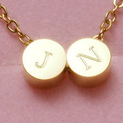 Multiple Initial necklace Gold