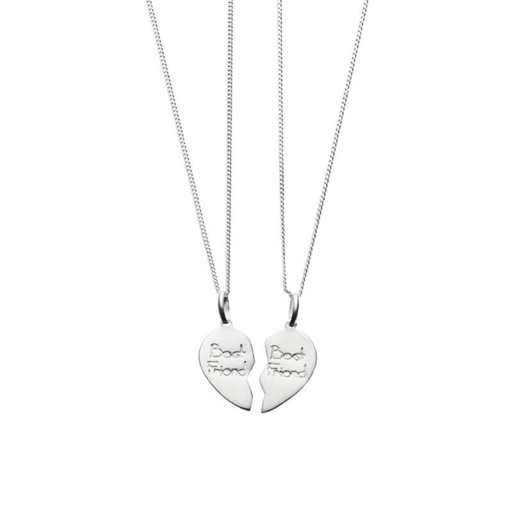 personalised friendship necklaces for 2 in sterling silver