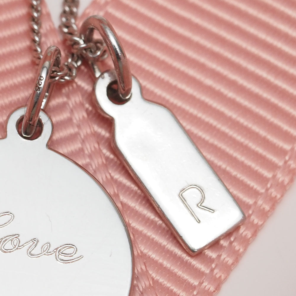 engravable small tag necklace