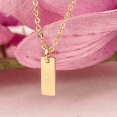 Small Tag Necklace